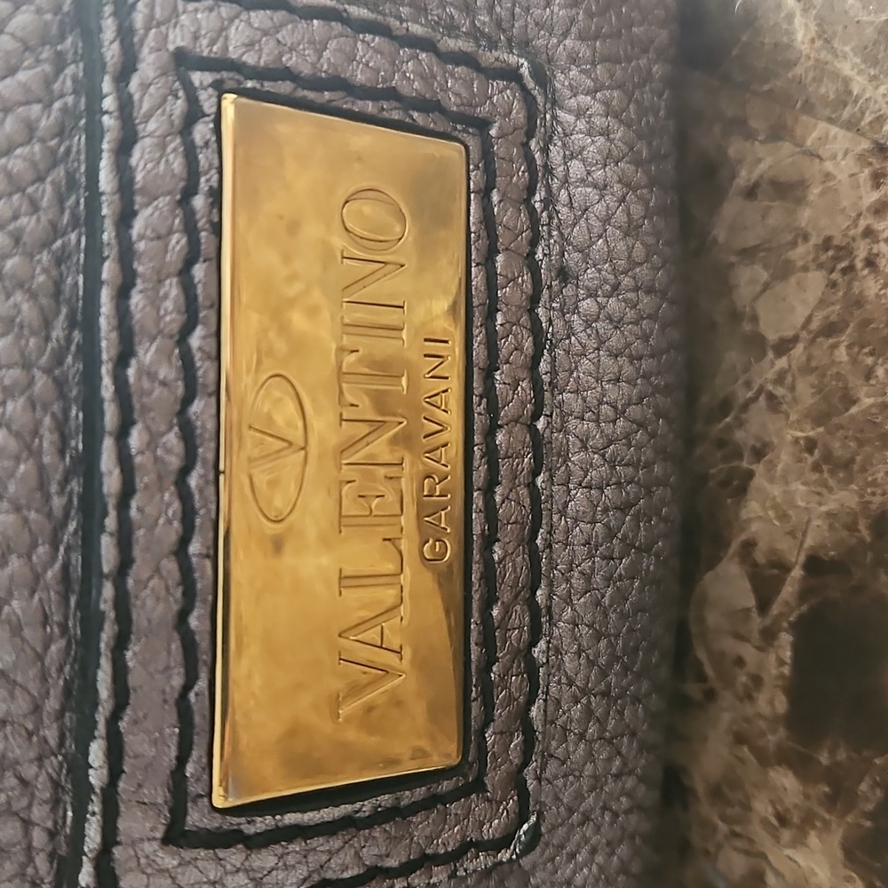Authentic VALENTINO GARAVANI Histoire Bag - Metallic Anthracite Leather with COA - Picture 3 of 17